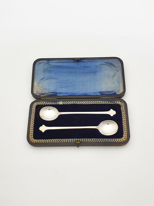 Nice Pair 'Mackintosh style' Silver Spoons - Sheffield 1911