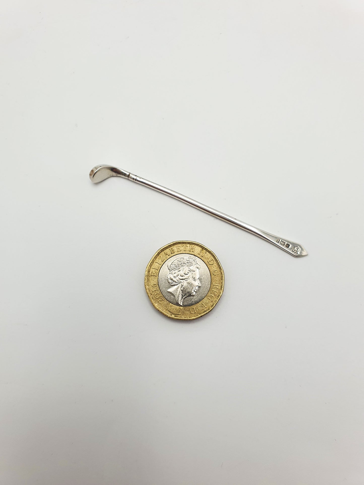 Nice Set of Six Art Deco Sterling Silver Golf-Themed Cocktail Sticks - 1935