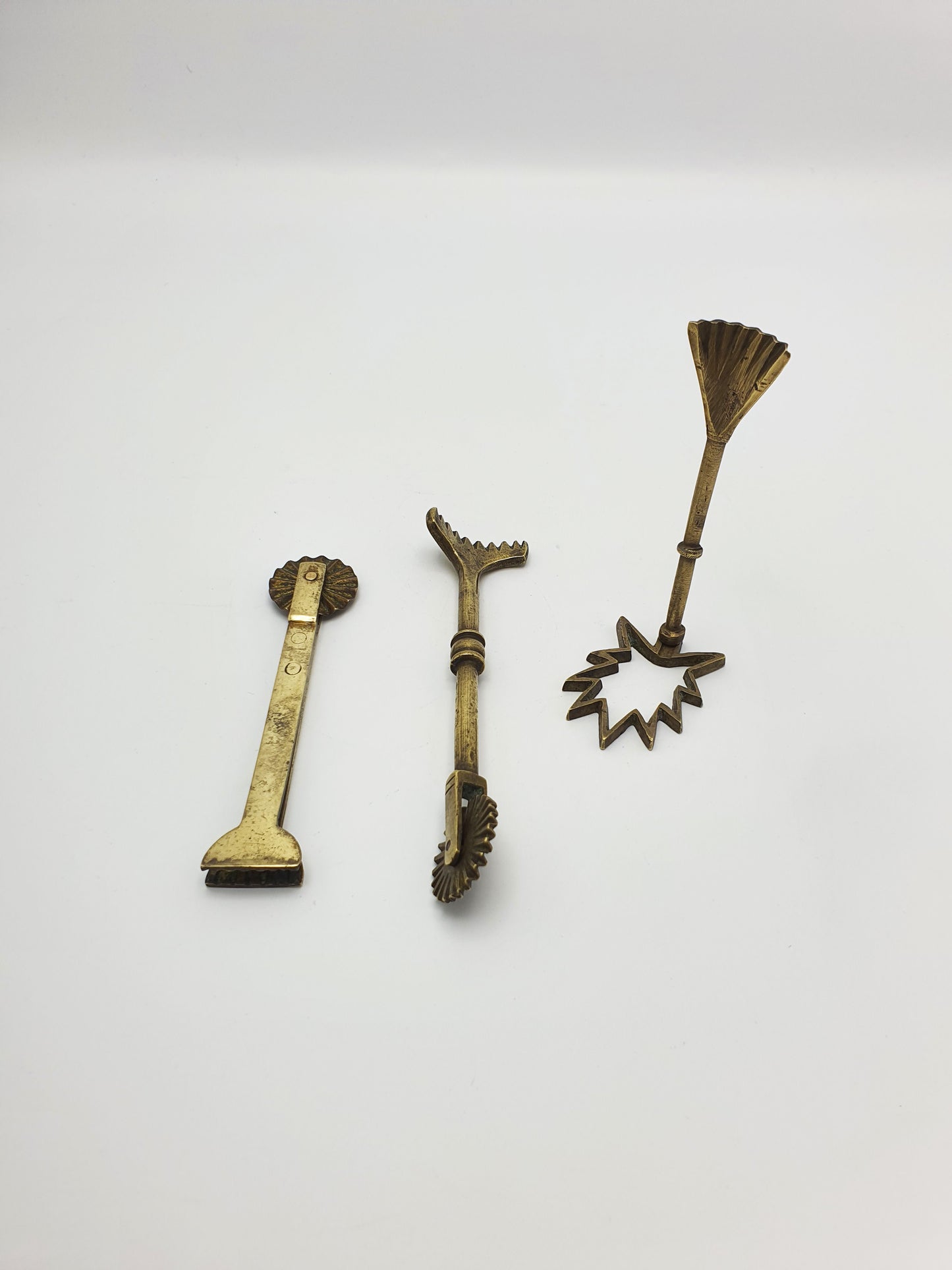 Nice Collection of 3 Antique Victorian Brass Pastry Tools – circa 1890