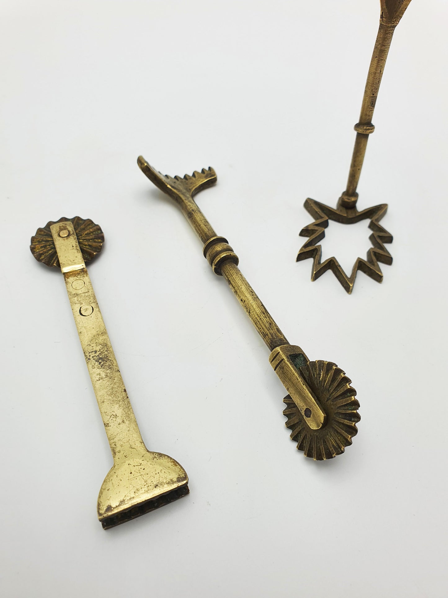 Nice Collection of 3 Antique Victorian Brass Pastry Tools – circa 1890