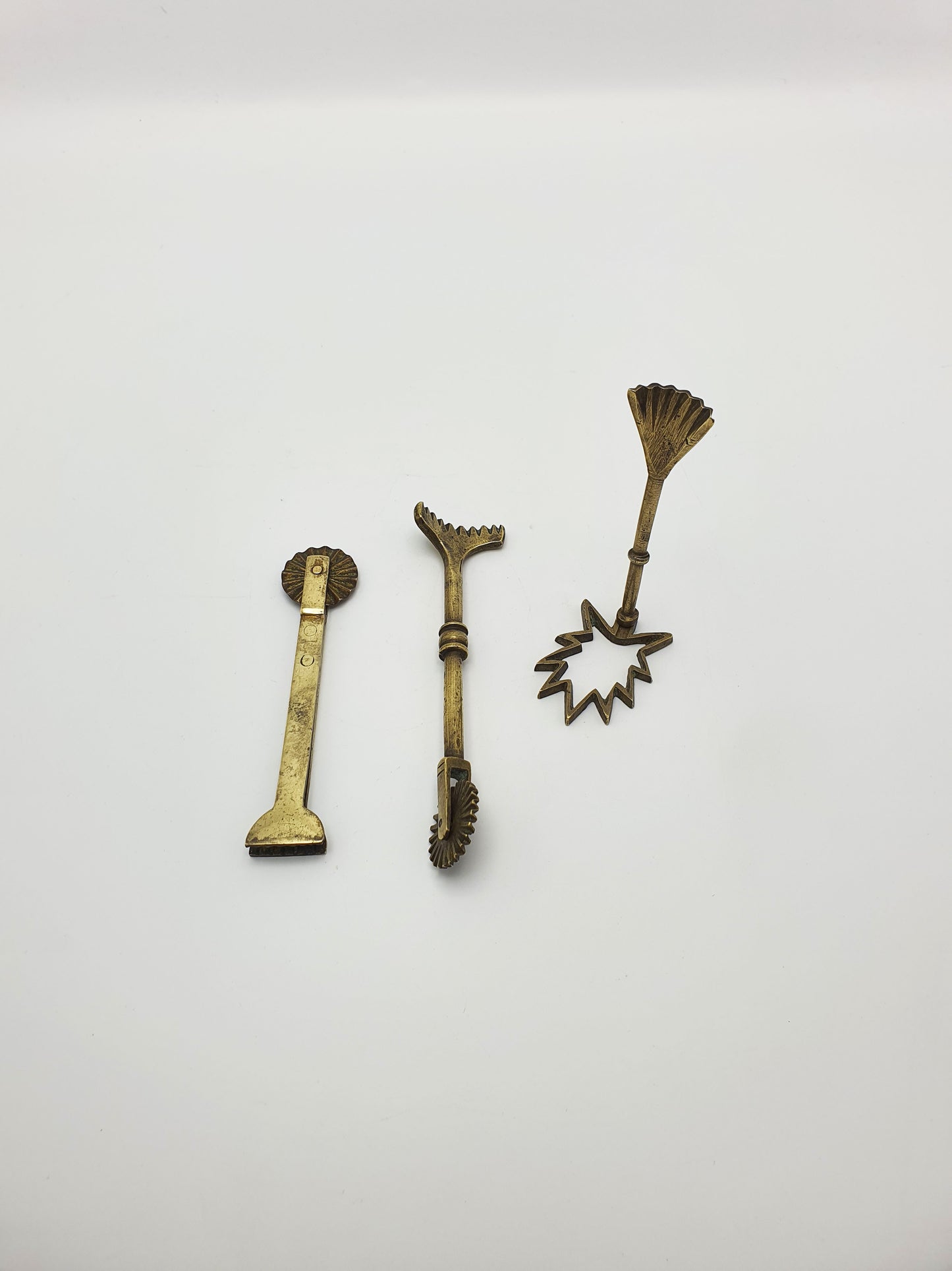 Nice Collection of 3 Antique Victorian Brass Pastry Tools – circa 1890