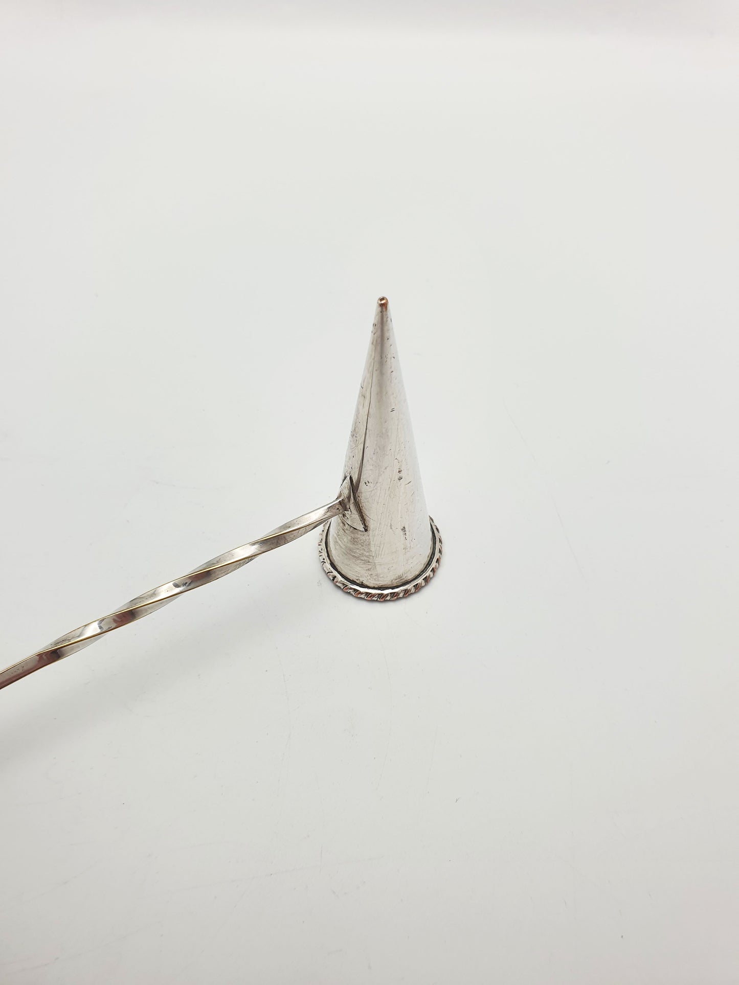 Lovely Vintage Silver Handled Candle Snuffer - 1960