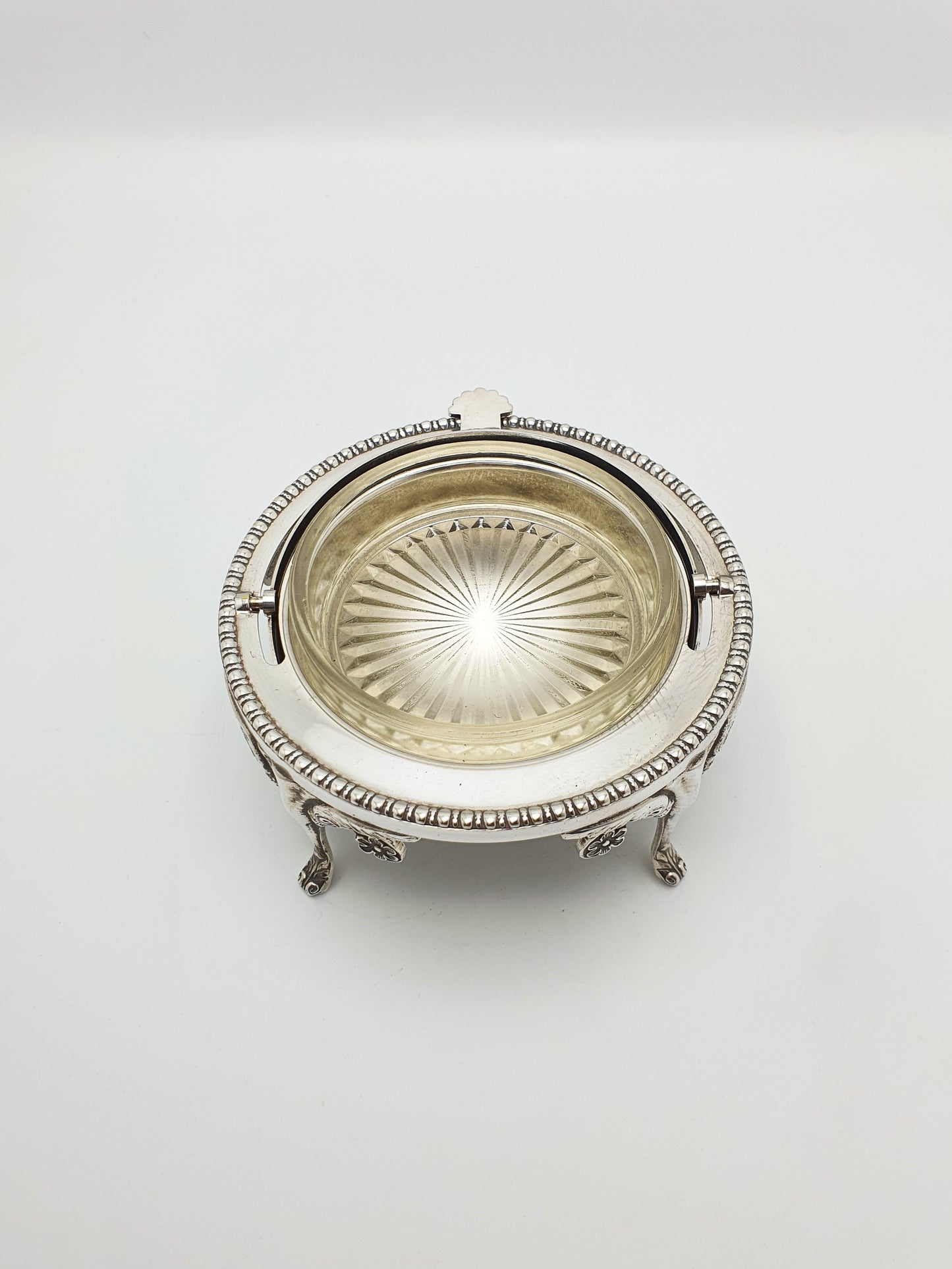 Nice Vintage Domed Caviar/Butter Dish with Glass Insert – circa 1960