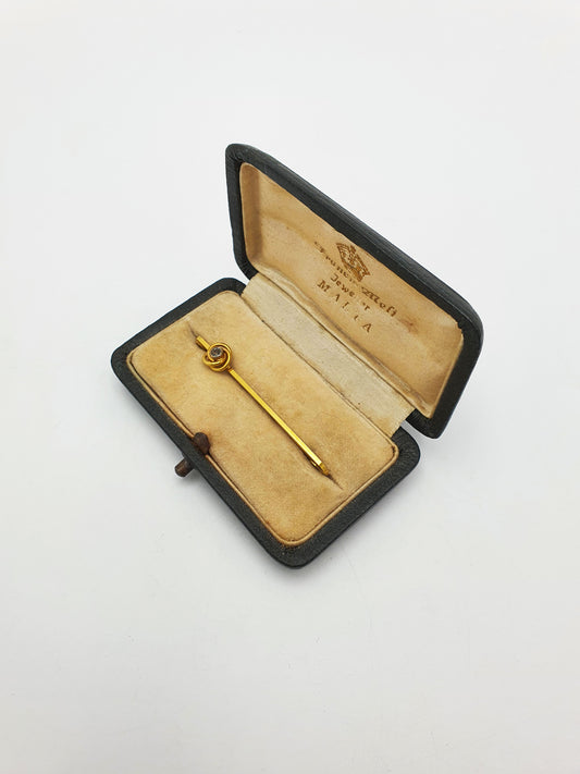 Handsome Antique 9ct Gold and Diamond Tie Pin – circa 1920