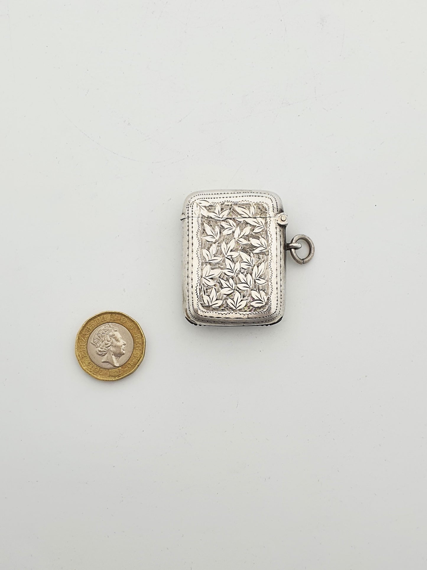 Lovely Antique Sterling Silver Vesta Case - 1910