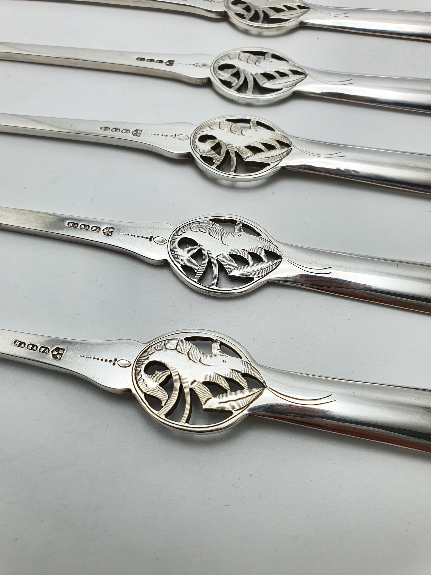 Unusual Set of 12 Edwardian Silver-Plated Lobster Picks – circa 1905