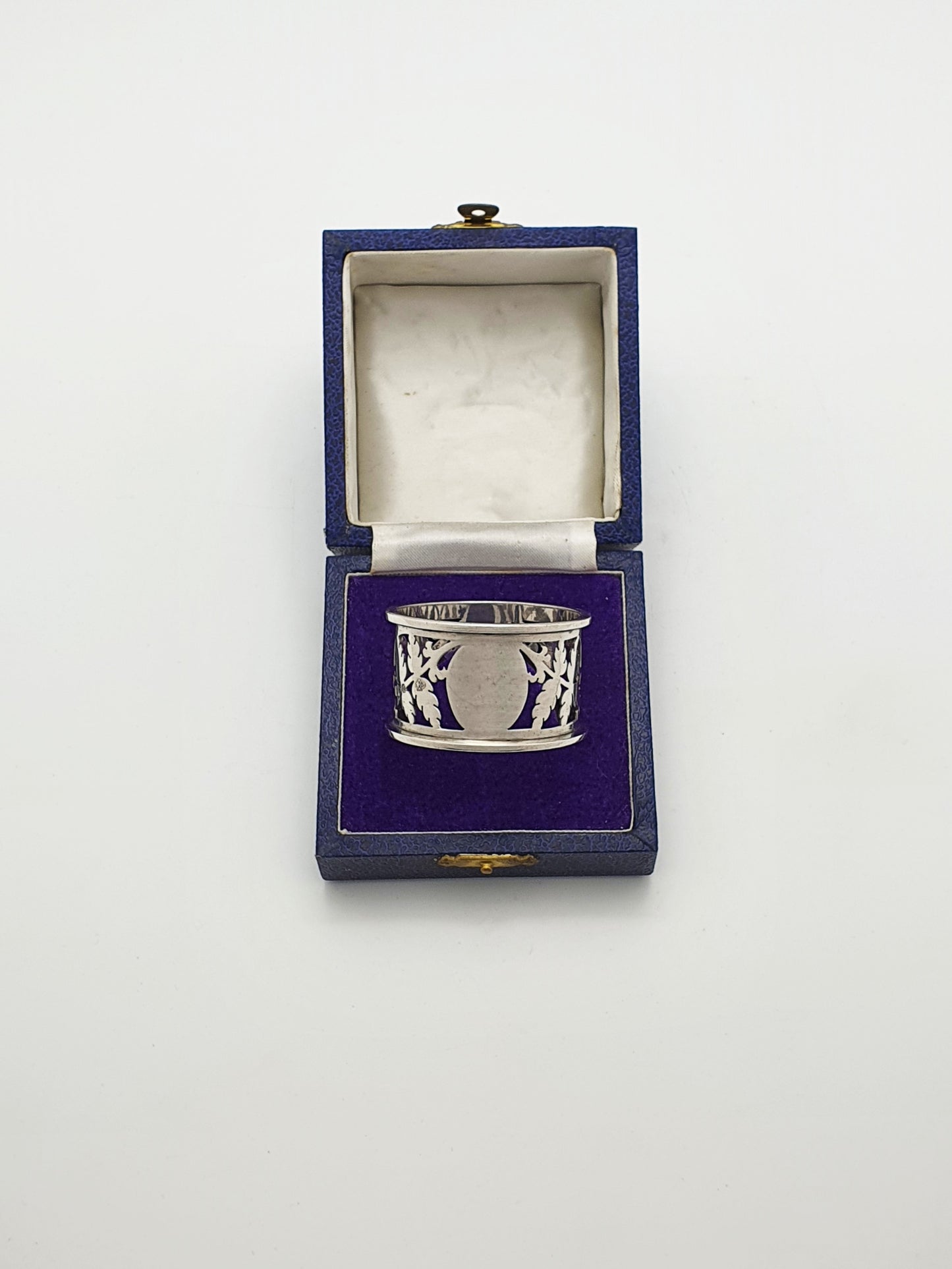 Nice Antique Edwardian Sterling Silver Napkin Ring - 1902