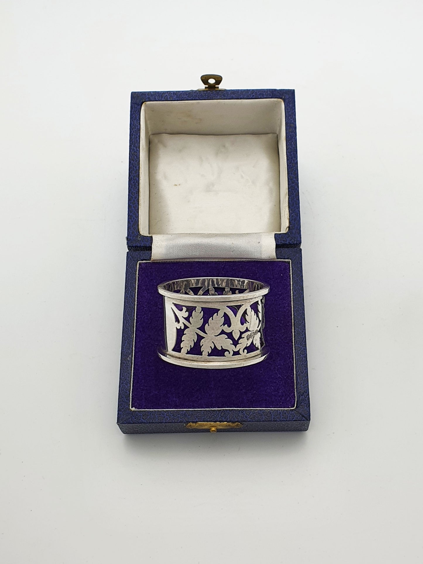 Nice Antique Edwardian Sterling Silver Napkin Ring - 1902