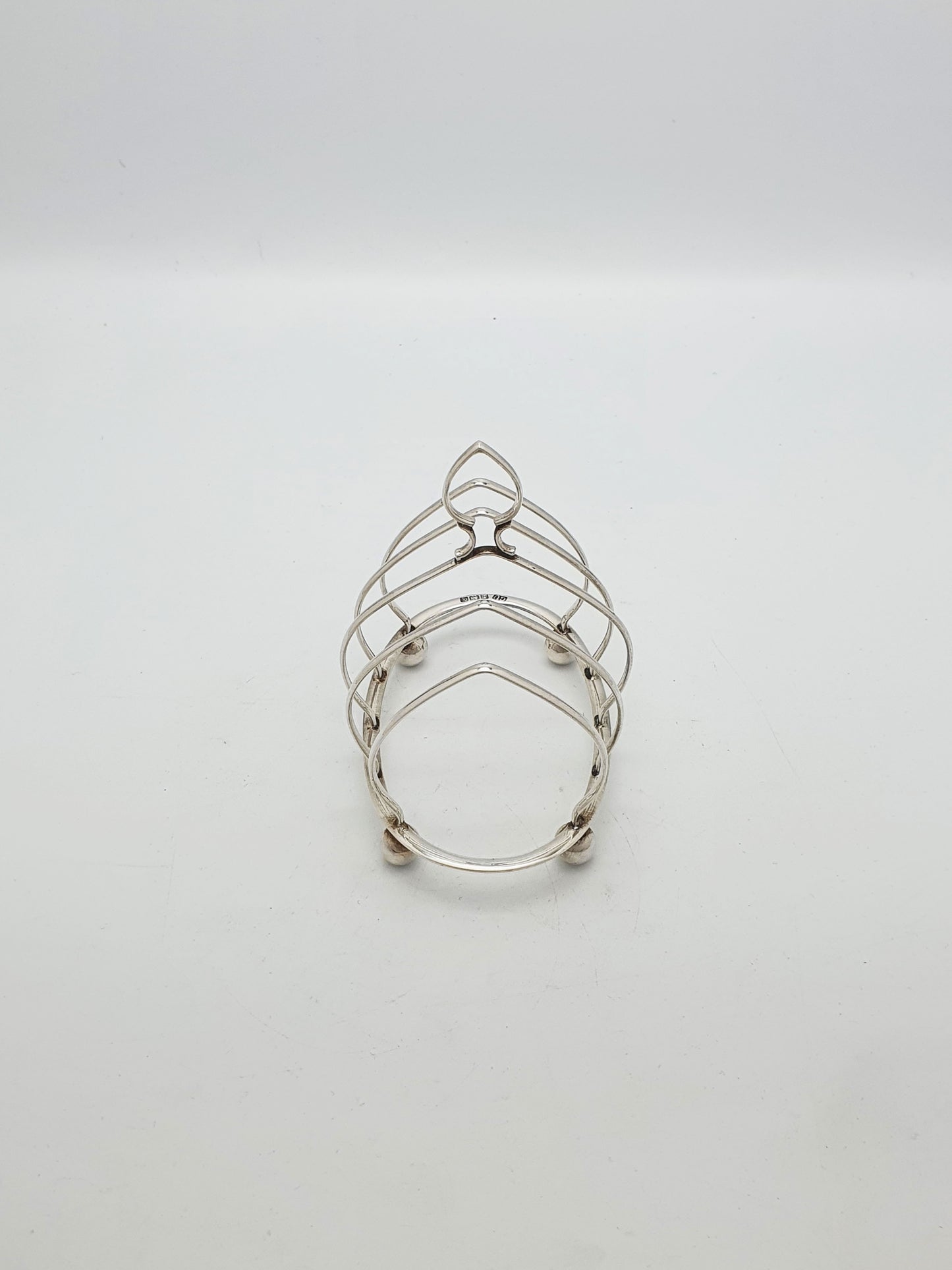 Charming Antique Sterling Silver Toast Rack - 1922