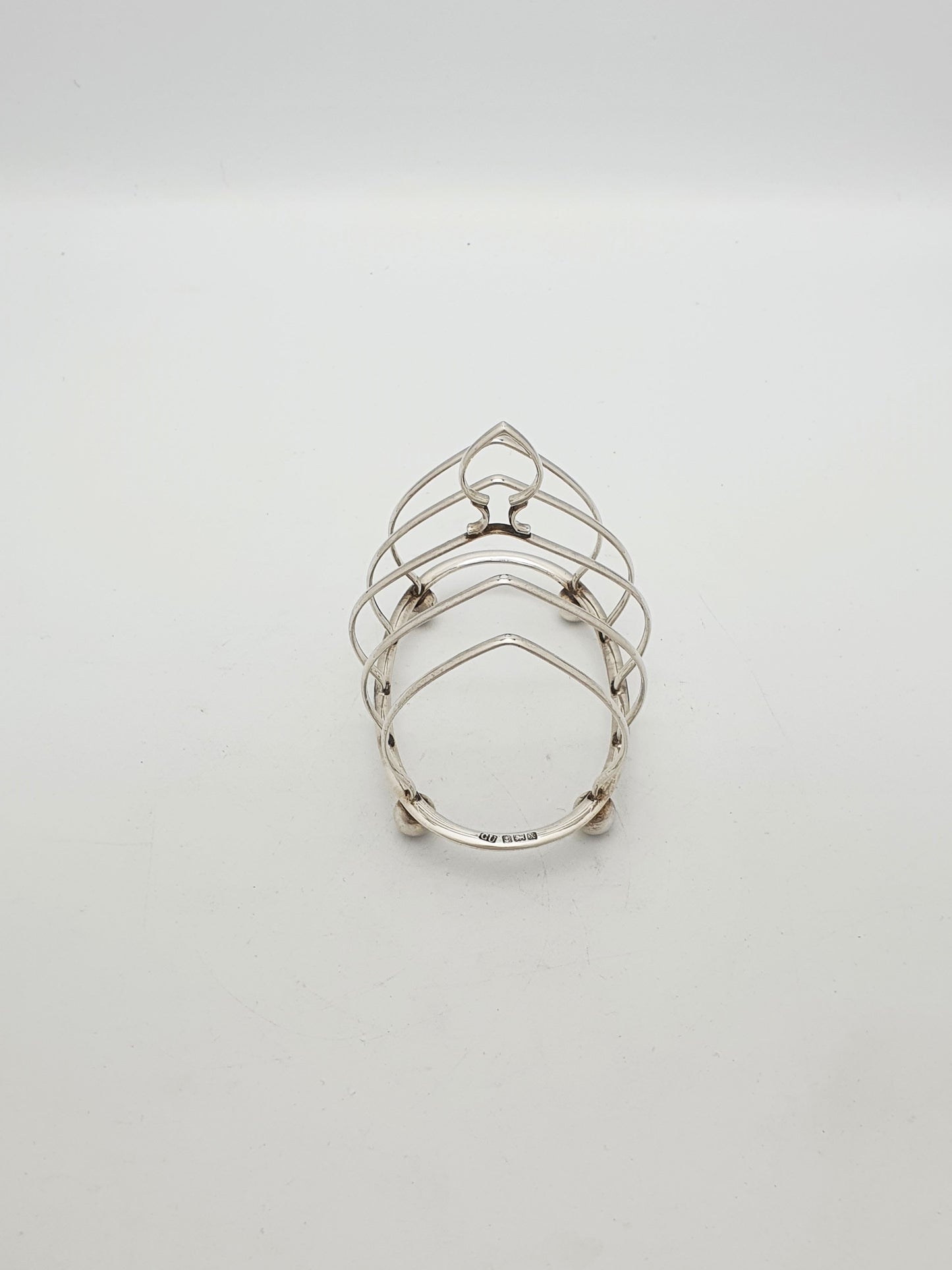 Charming Antique Sterling Silver Toast Rack - 1922