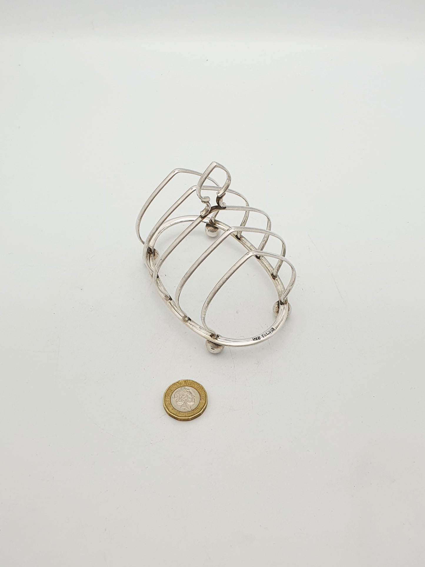 Charming Antique Sterling Silver Toast Rack - 1922