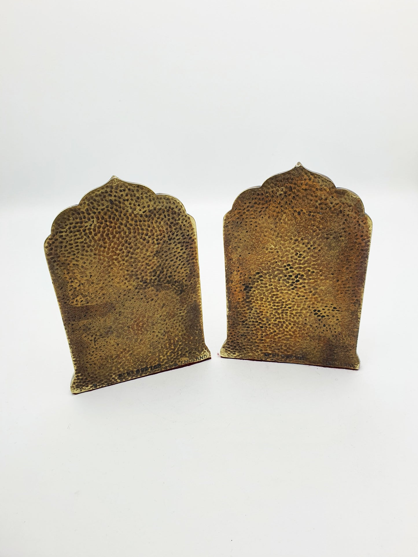 Nice Antique Solid Brass Charles Dickens Bookends – circa 1920
