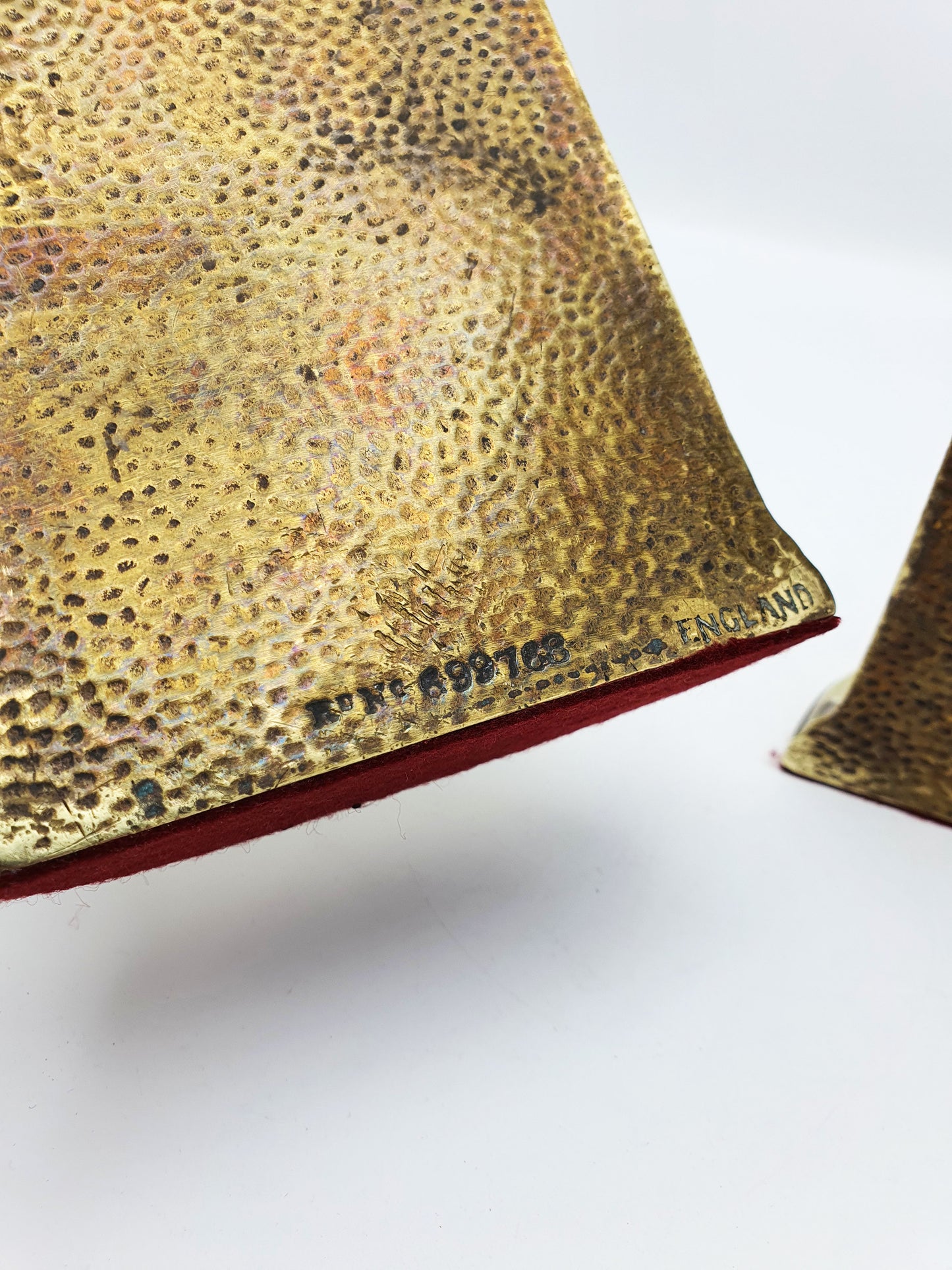 Nice Antique Solid Brass Charles Dickens Bookends – circa 1920