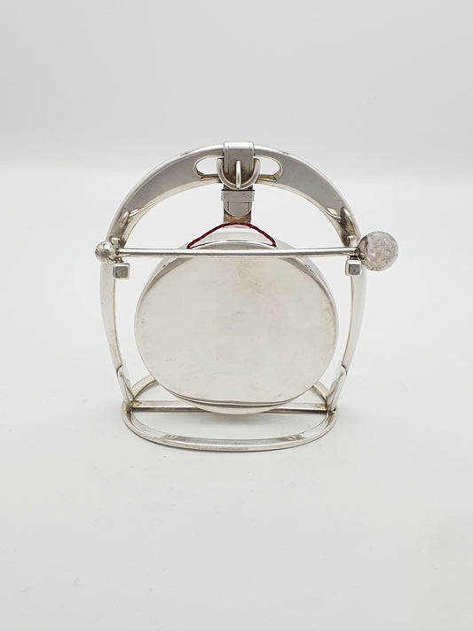 Unusual Antique WMF Silver-Plated Equestrian Table Gong – circa 1920