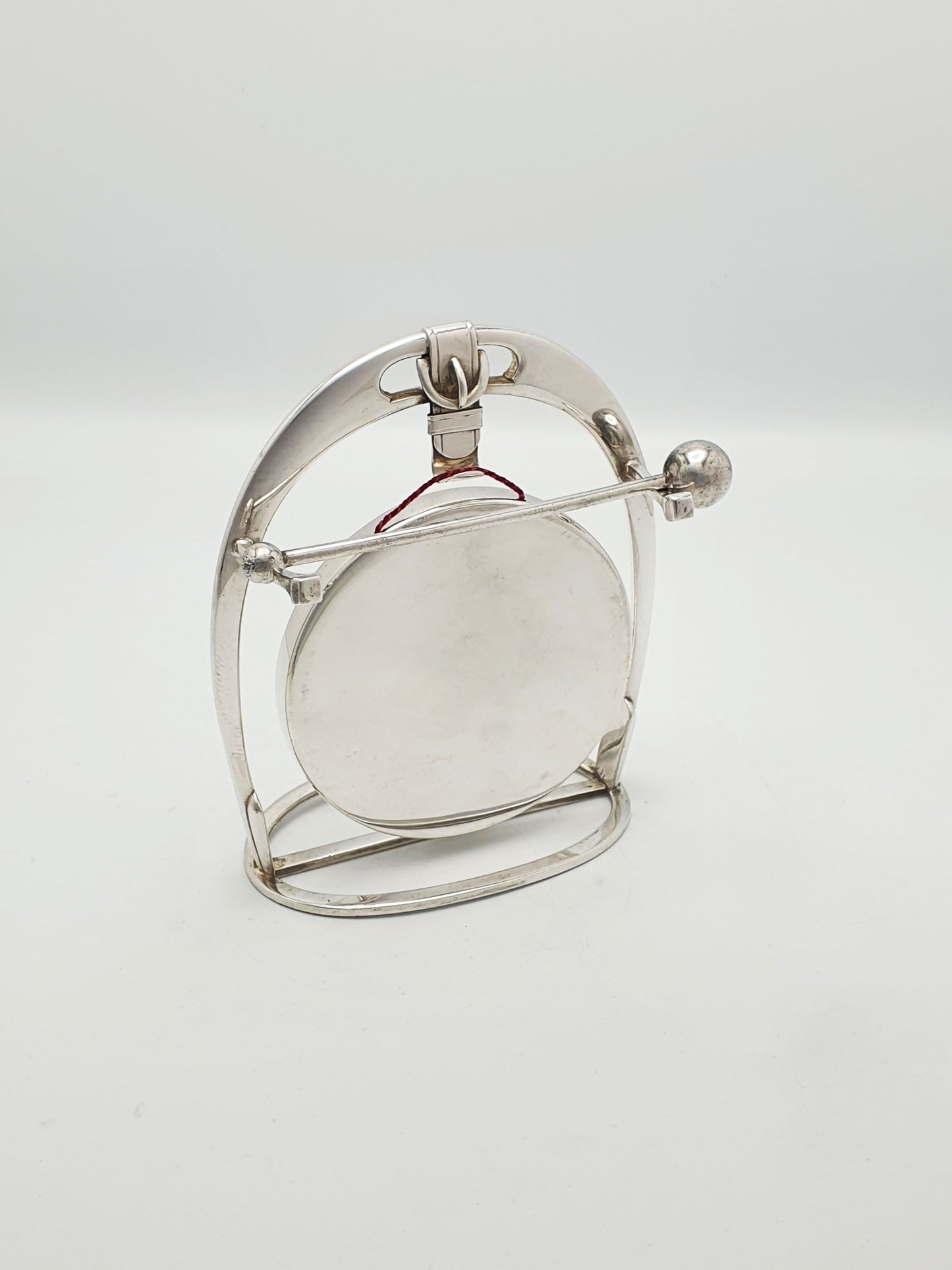 Unusual Antique WMF Silver-Plated Equestrian Table Gong – circa 1920