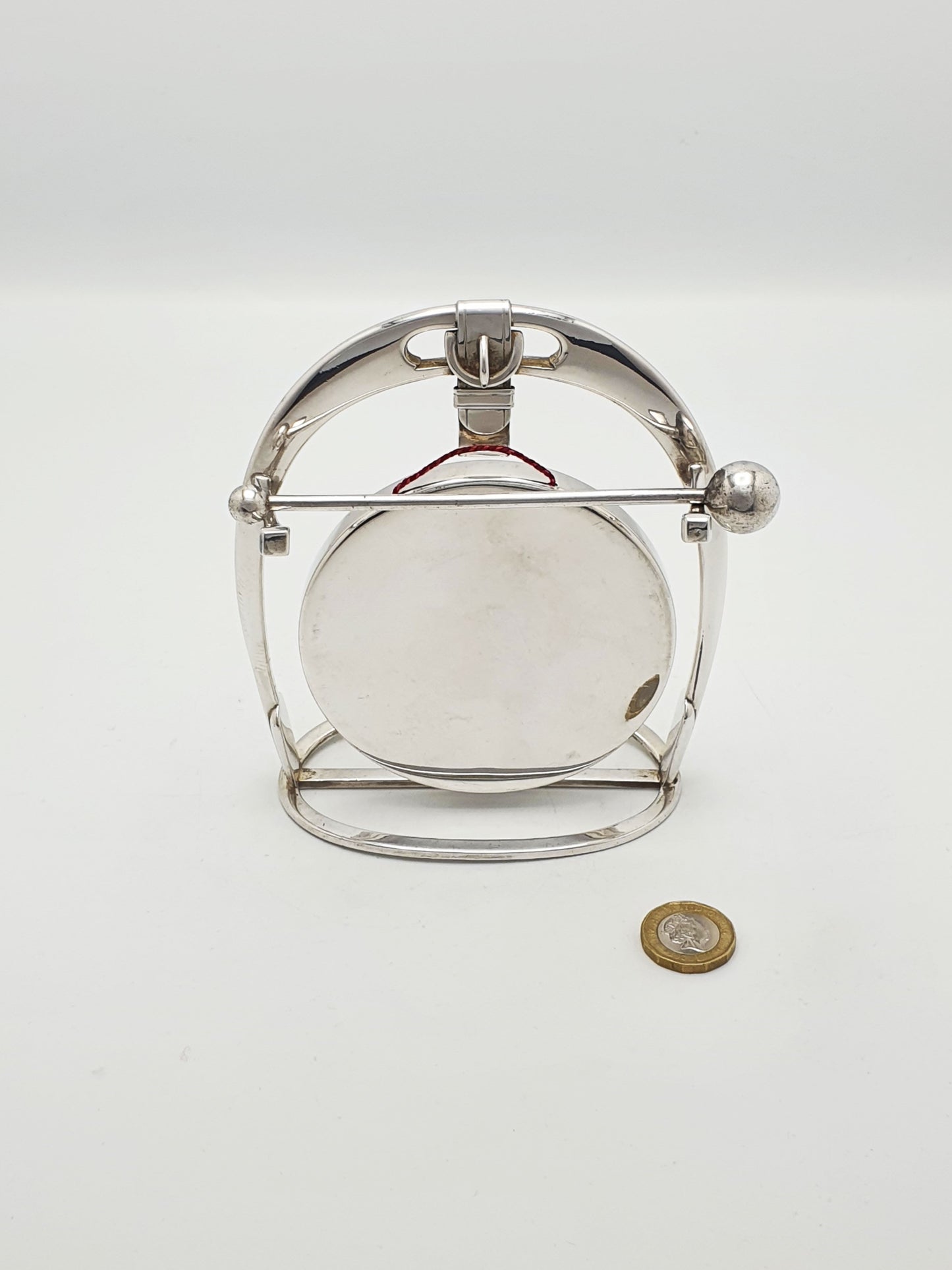 Unusual Antique WMF Silver-Plated Equestrian Table Gong – circa 1920