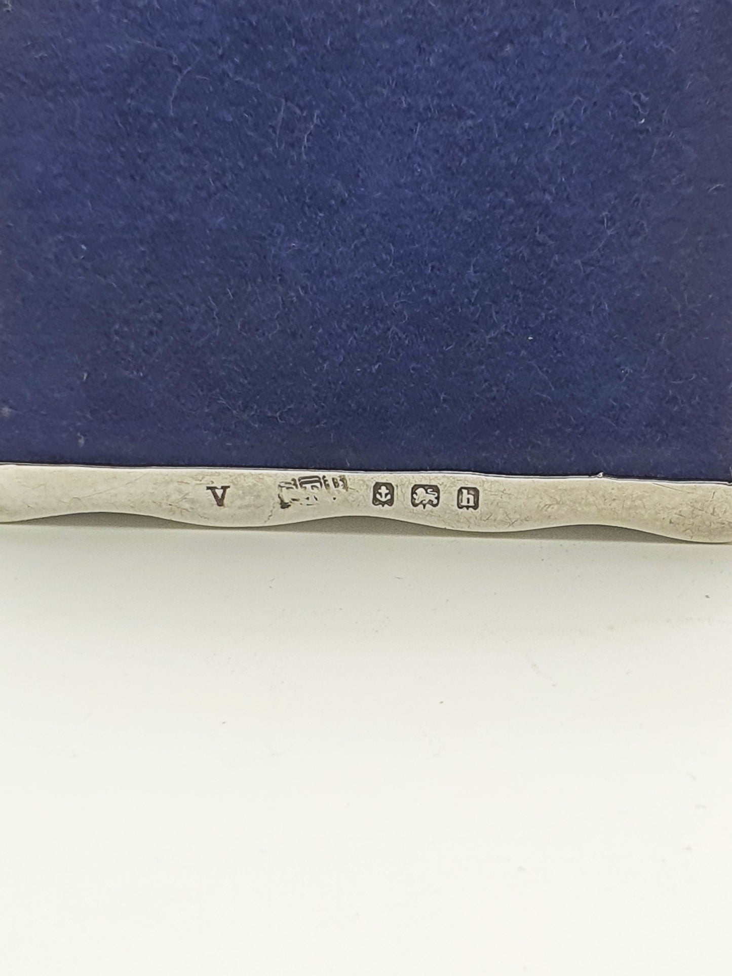 Gorgeous Antique Edwardian Silver Cherub Trinket Box with Velvet Interior - 1907