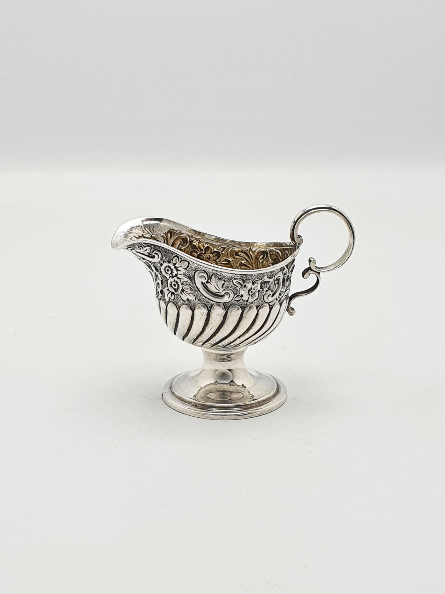 Lovely Small Antique Sterling Silver Cream Jug - 1891