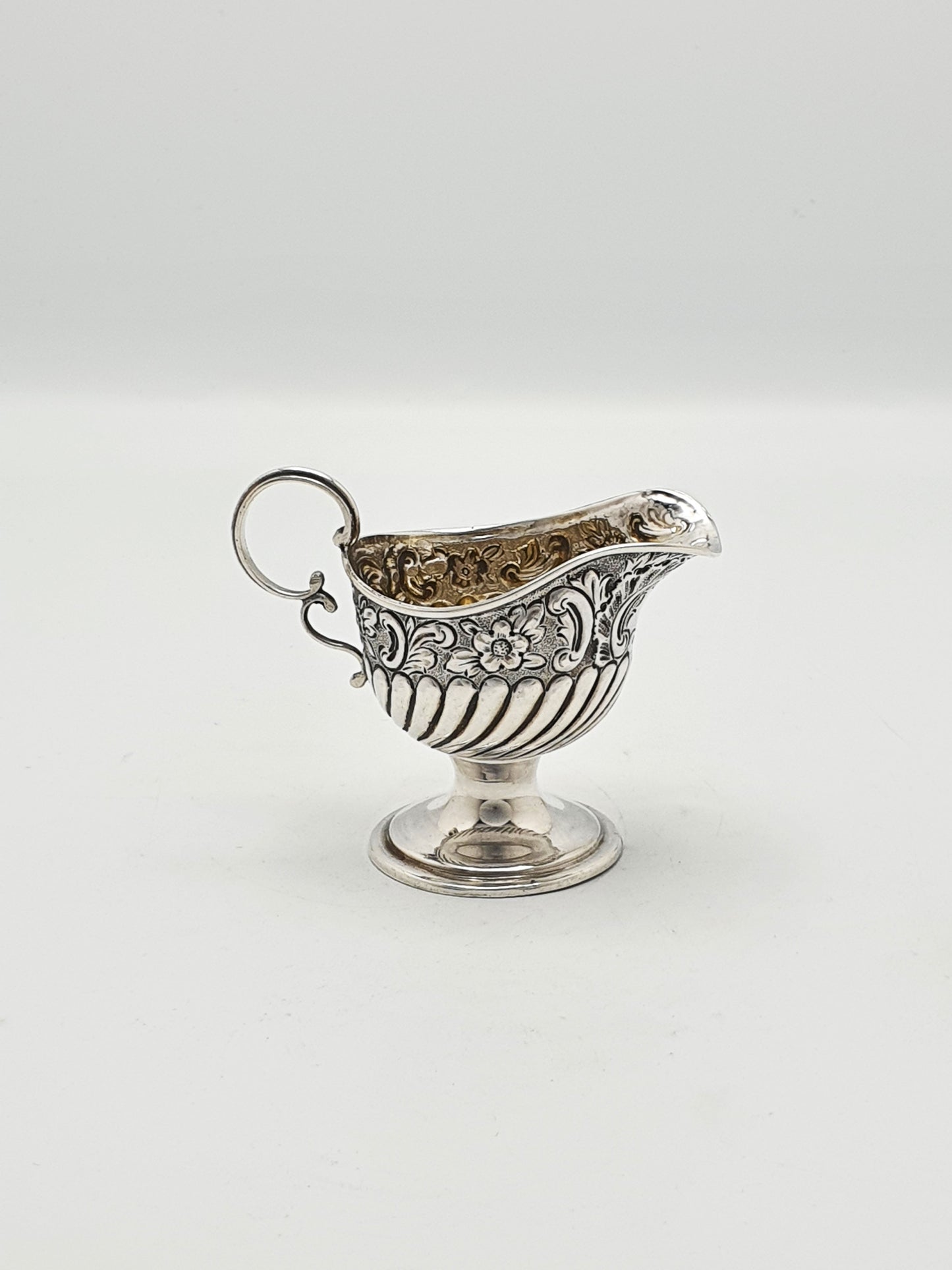 Lovely Small Antique Sterling Silver Cream Jug - 1891
