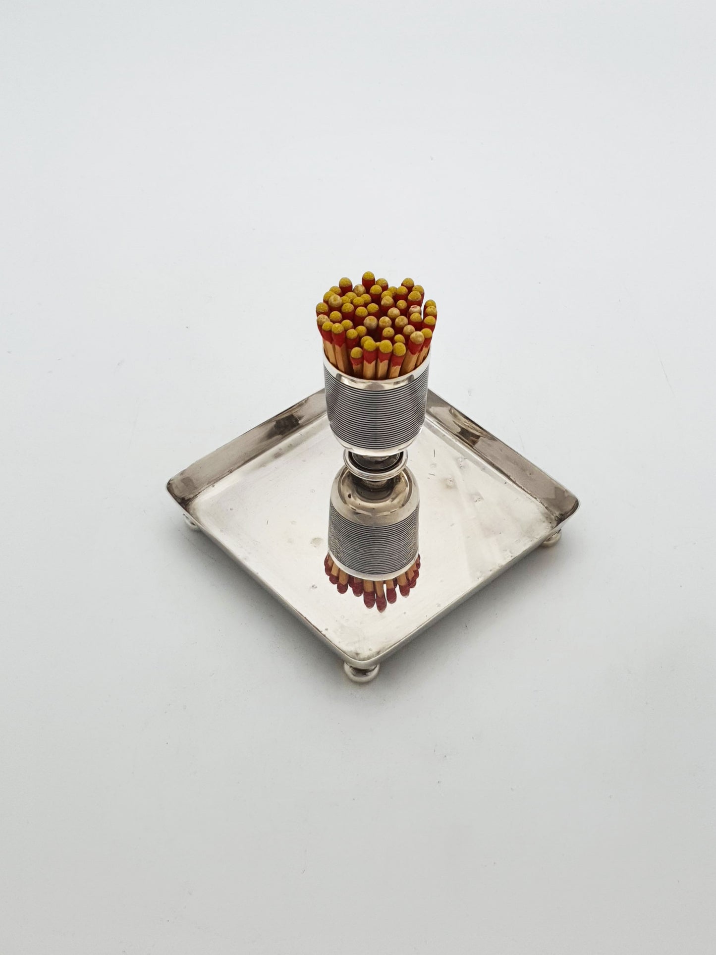 Nice Antique Sterling Silver Match Striker - 1896