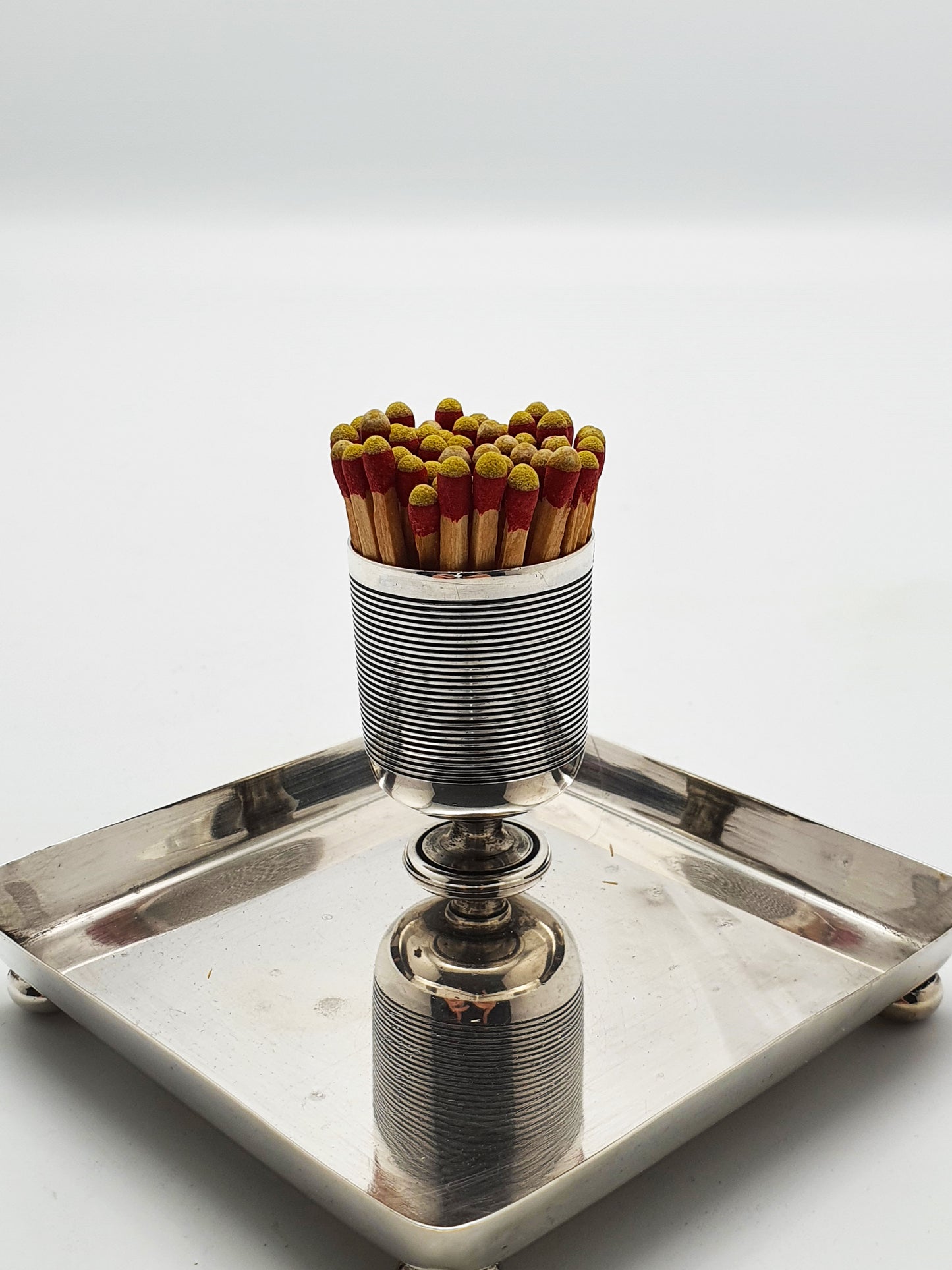 Nice Antique Sterling Silver Match Striker - 1896