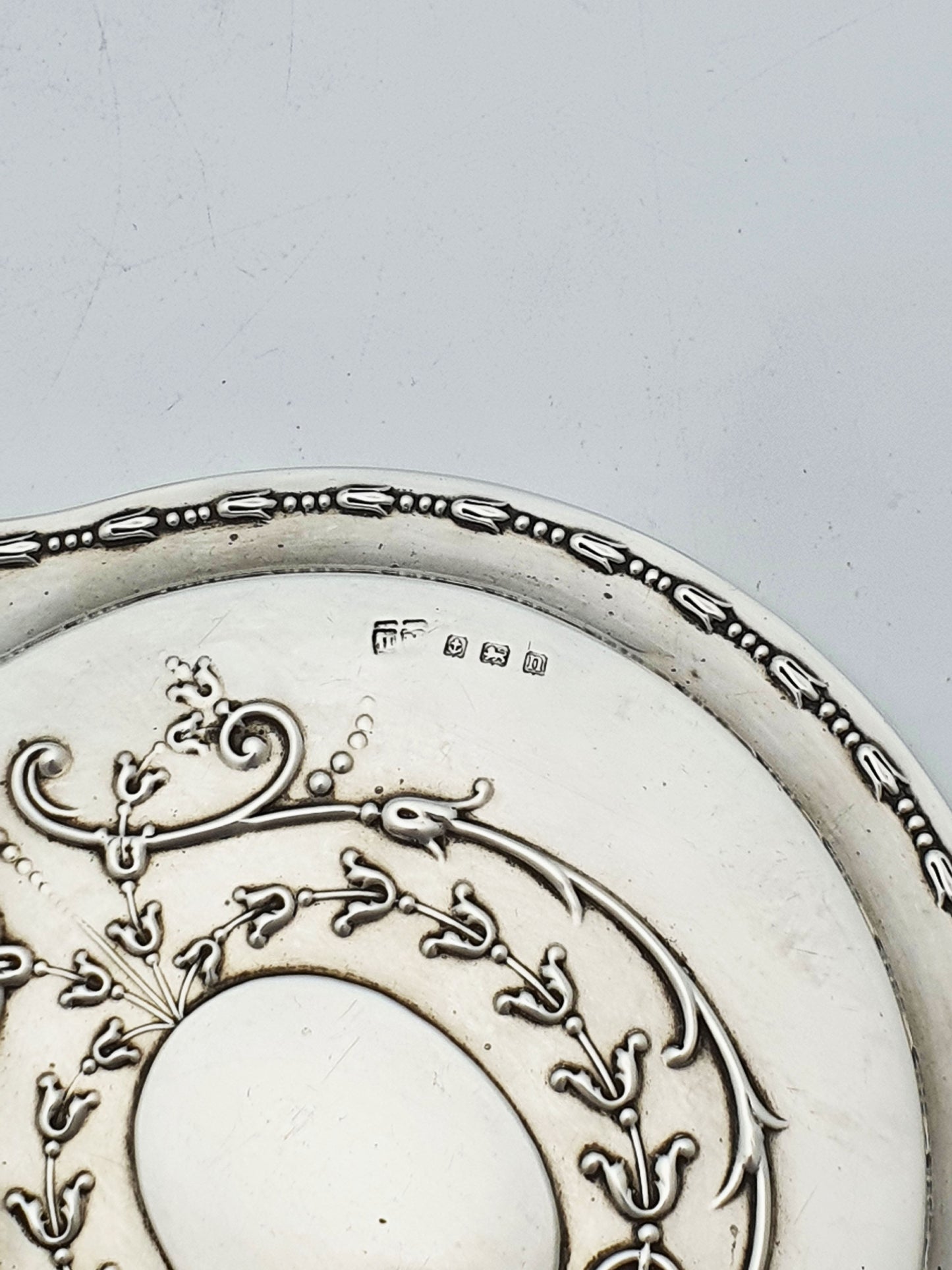 Lovely Antique Sterling Silver Hand Mirror - 1912