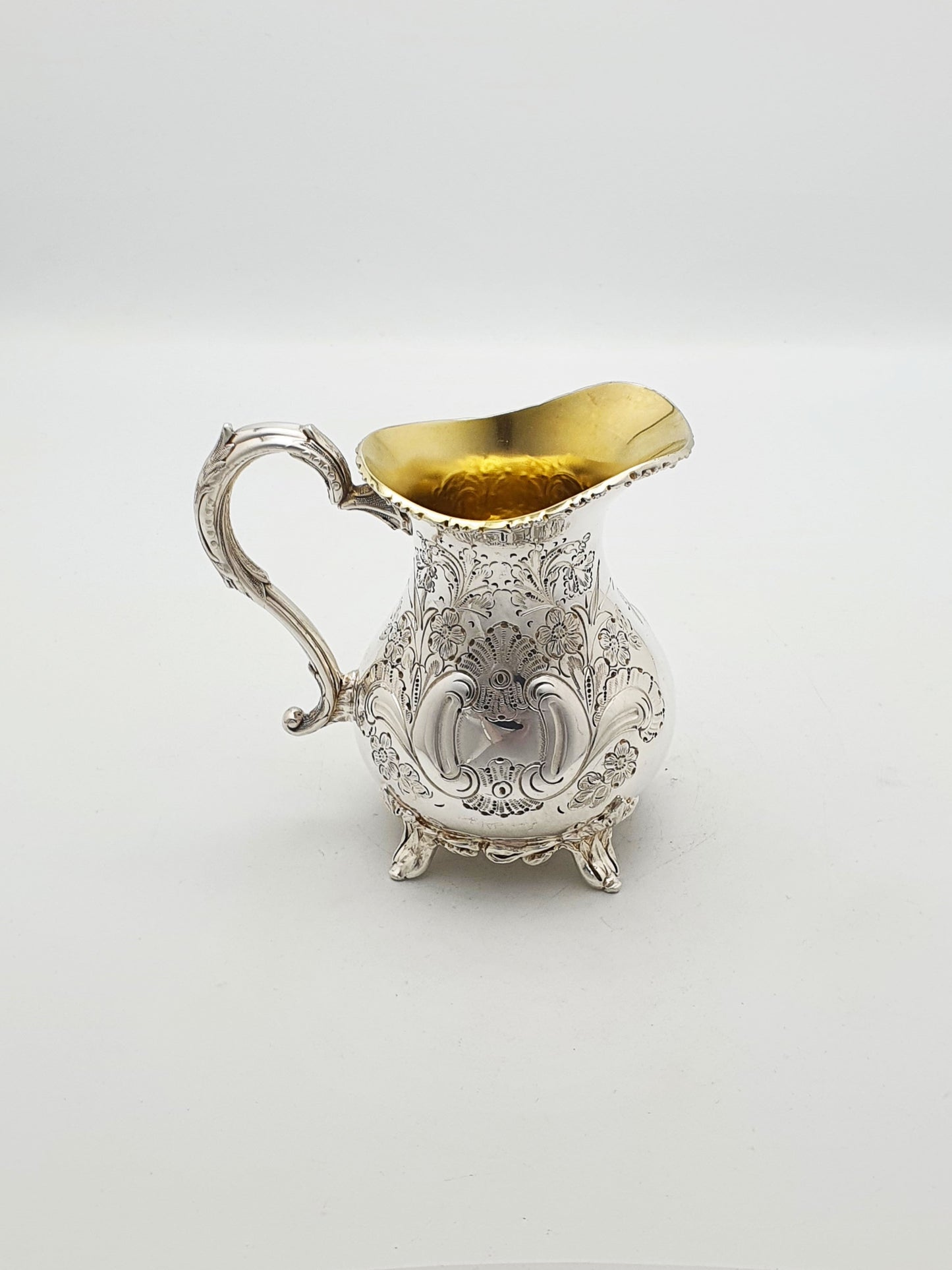 Ornate Antique Four-Piece Tea Set with Stunning Figural Detailing – circa 1920