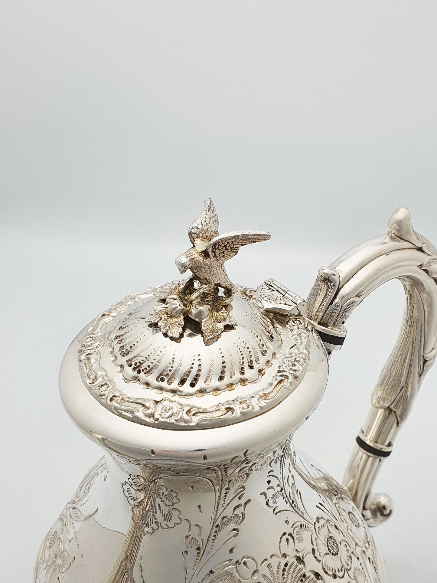 Ornate Antique Four-Piece Tea Set with Stunning Figural Detailing – circa 1920