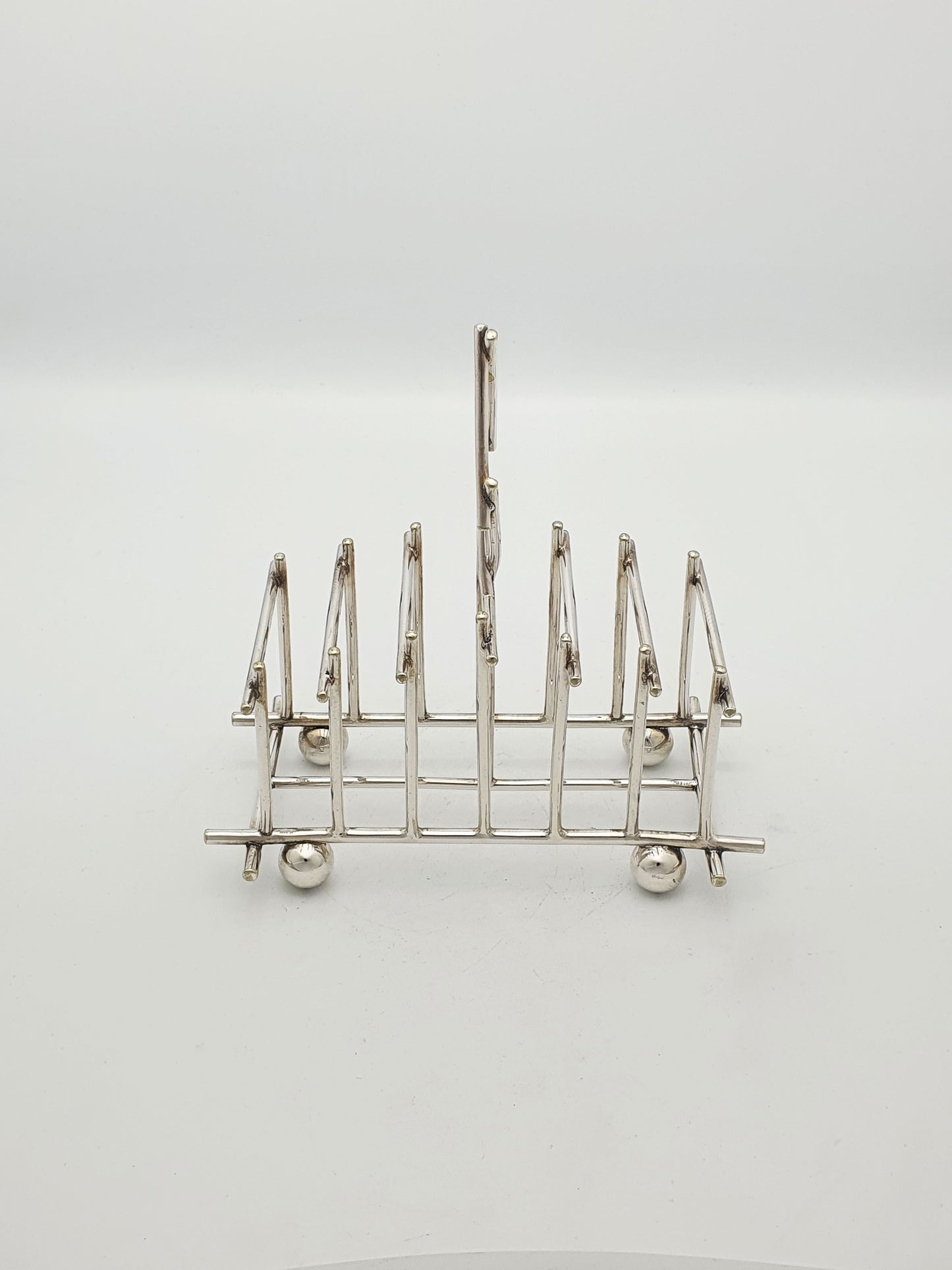 Christopher Dresser Style Mappin & Webb Silver-Plated Toast Rack – circa 1890