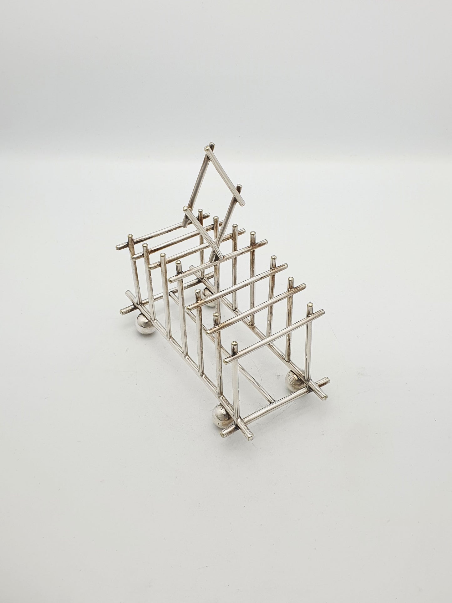 Christopher Dresser Style Mappin & Webb Silver-Plated Toast Rack – circa 1890