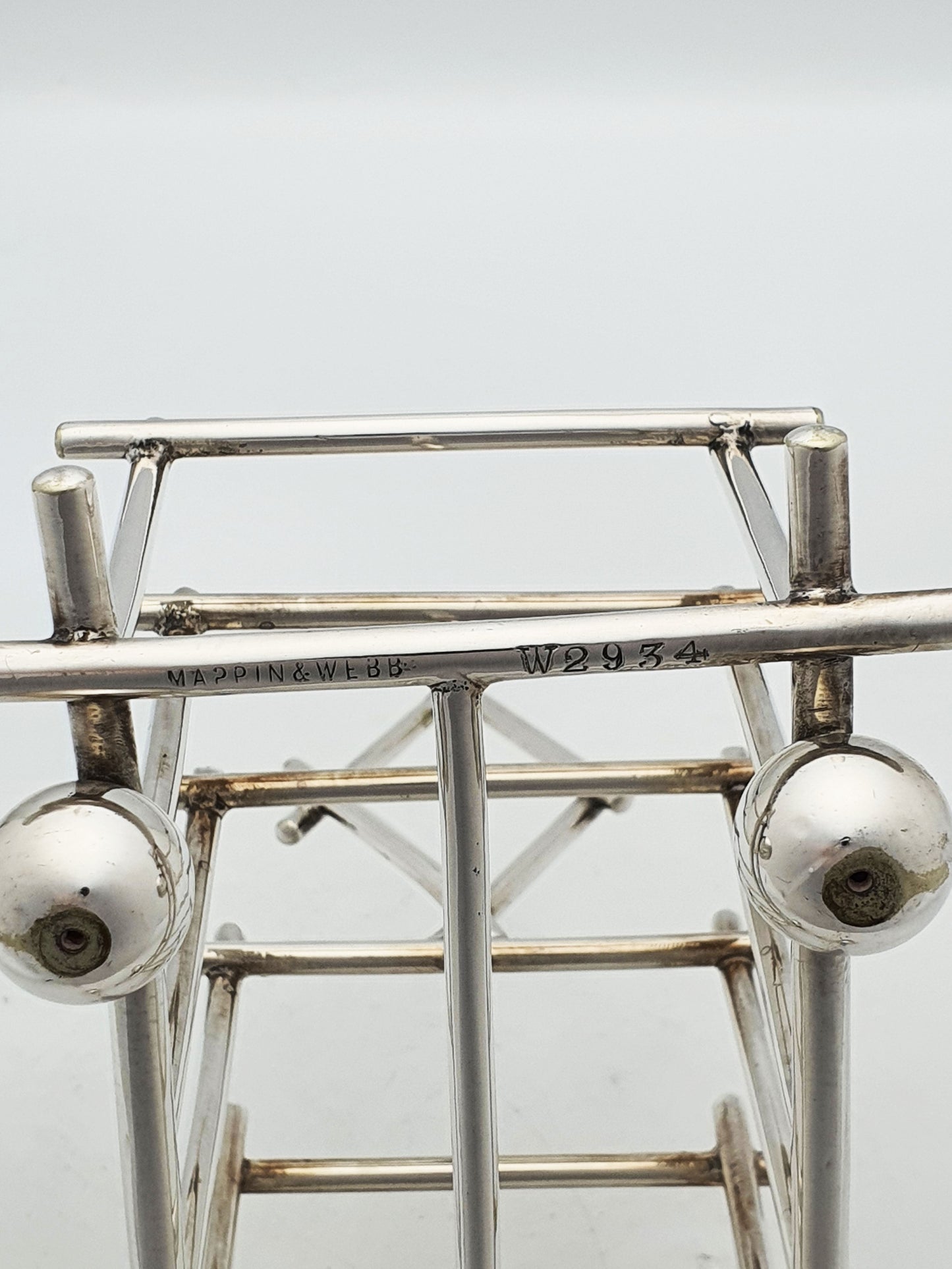 Christopher Dresser Style Mappin & Webb Silver-Plated Toast Rack – circa 1890