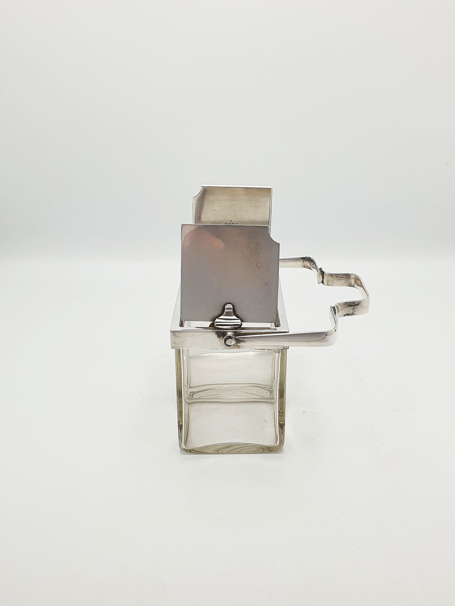 Rare Antique Silver-Plated Double Preserve Jar with Self Opening Lid Mechanism – circa 1920