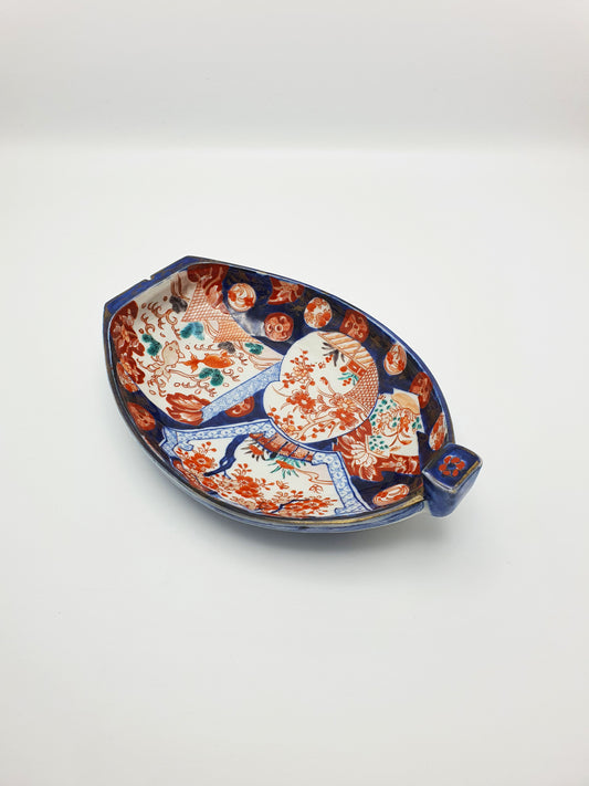 Lovely Antique Japanese Imari Porcelain Boat-Shaped Dish – circa 1900