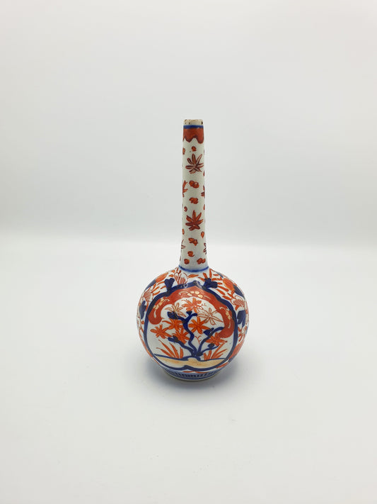 Nice Small Antique Japanese Imari Long-Neck Vase – circa 1900