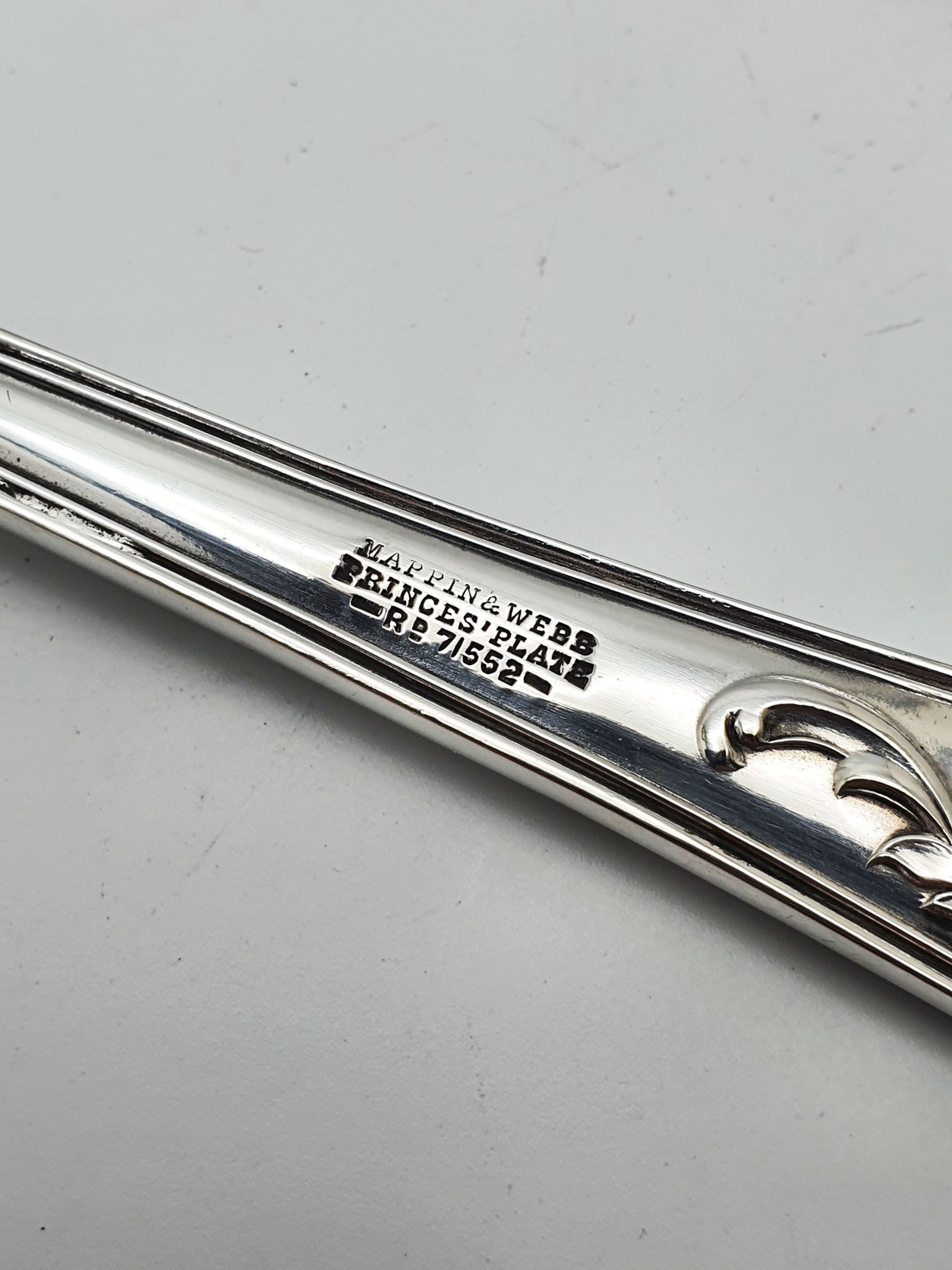 Unusual Antique Victorian Salad Servers with Rococo Shell Style Motifs - 1887