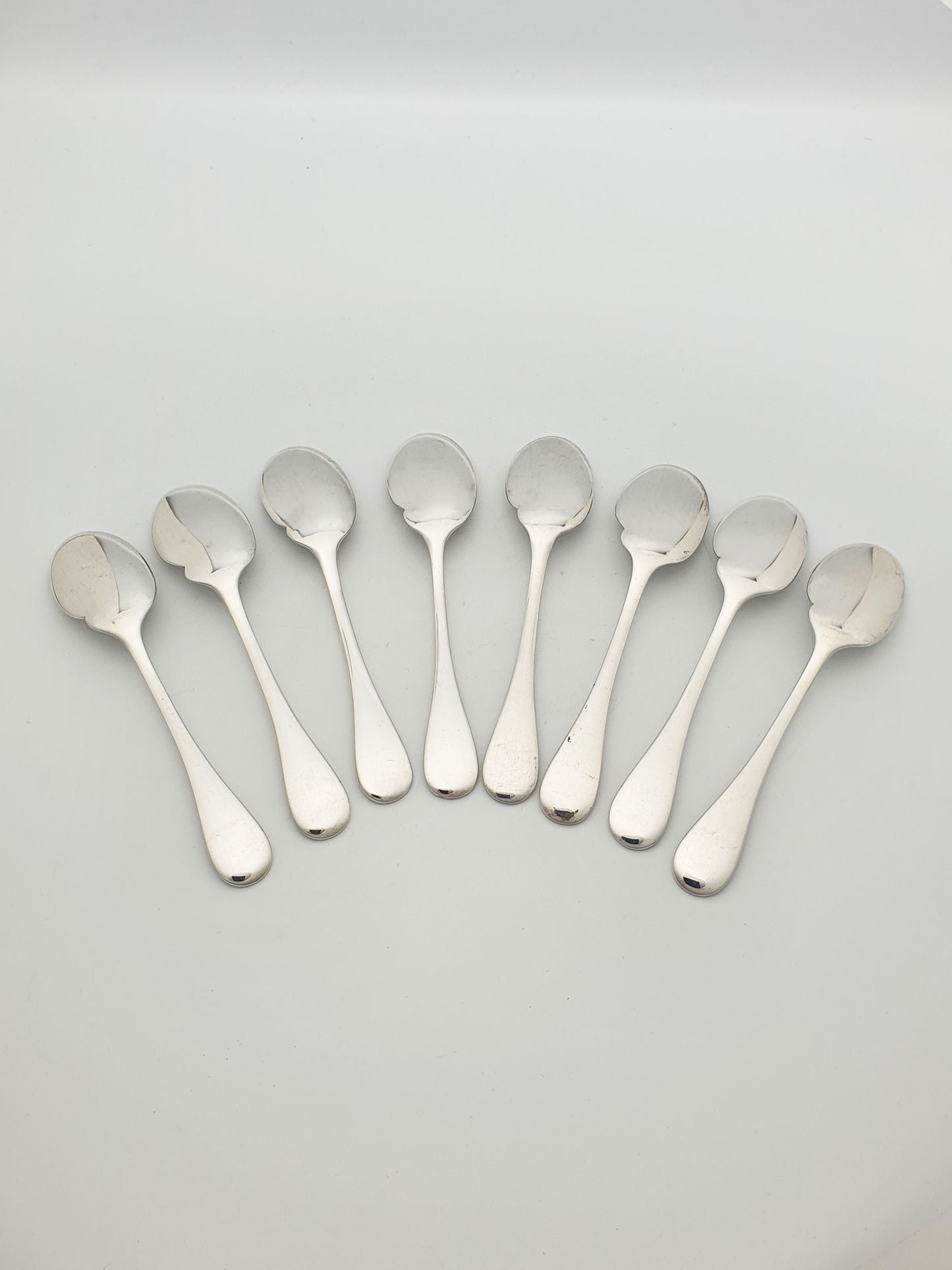 Set of 8 French Silver-Plated Dessert Spoons by Christofle – circa 1960