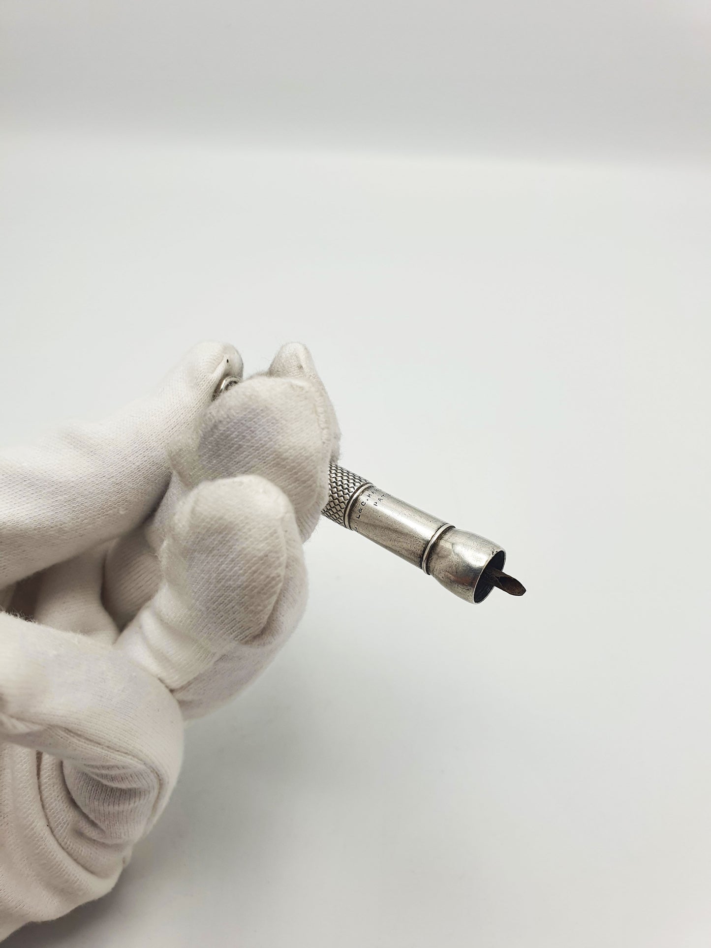 Antique Edwardian Sterling Silver Telescopic Cigar Piercer – circa 1905