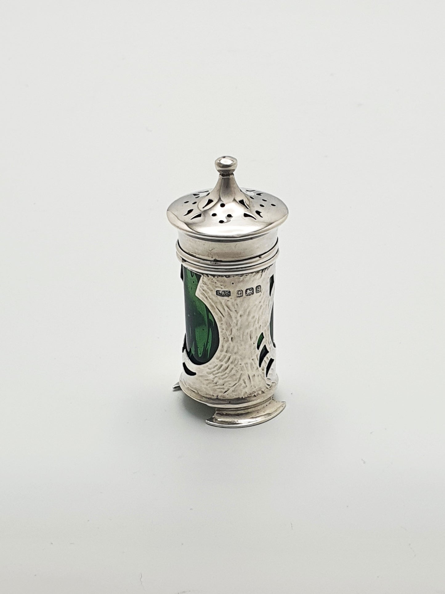 Nice Edwardian Arts and Crafts Silver Pepper Pot - 1906