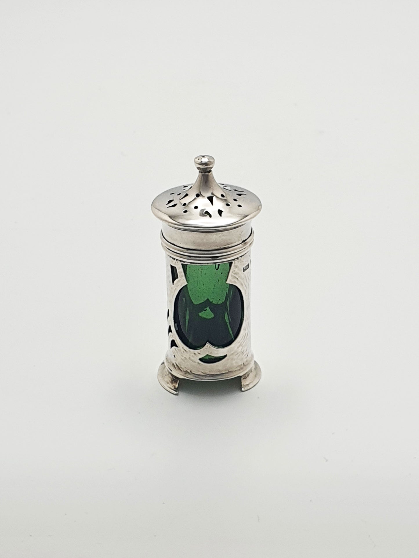 Nice Edwardian Arts and Crafts Silver Pepper Pot - 1906