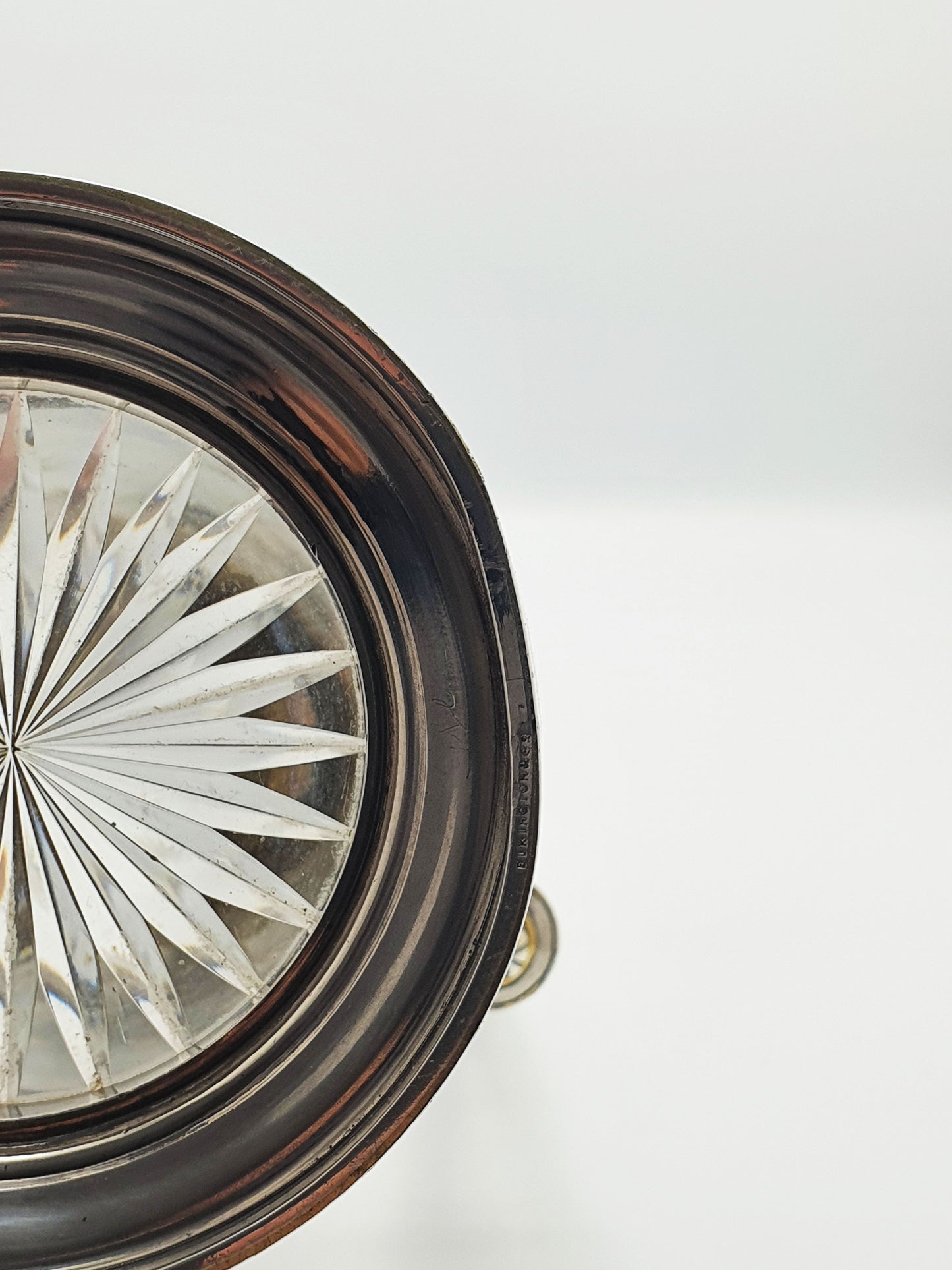 Gorgeous Antique Victorian Elkington Etched Glass & Silver-Plated Claret Jug – circa 1870