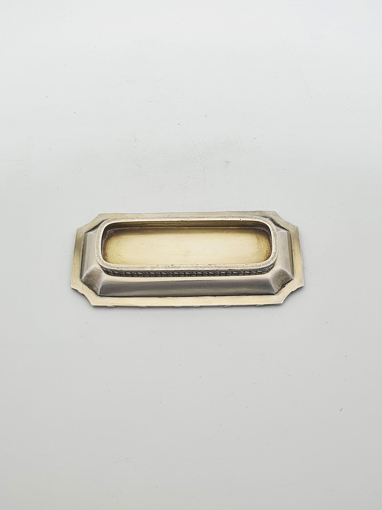 Nice Antique Silver-Plated Match Holder & Tray Desk Set – circa 1920