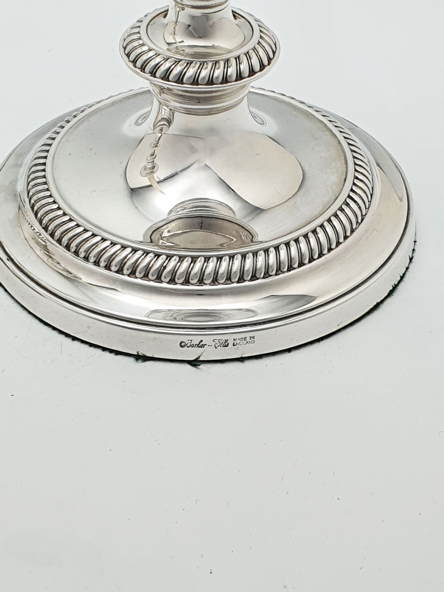 Nice Pair of Antique English Low Candlesticks – circa 1920