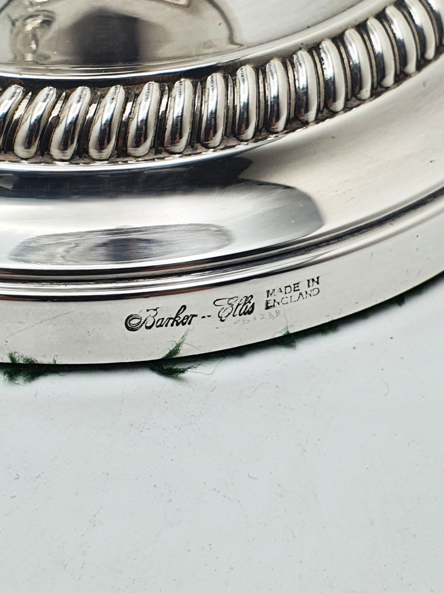 Nice Pair of Antique English Low Candlesticks – circa 1920