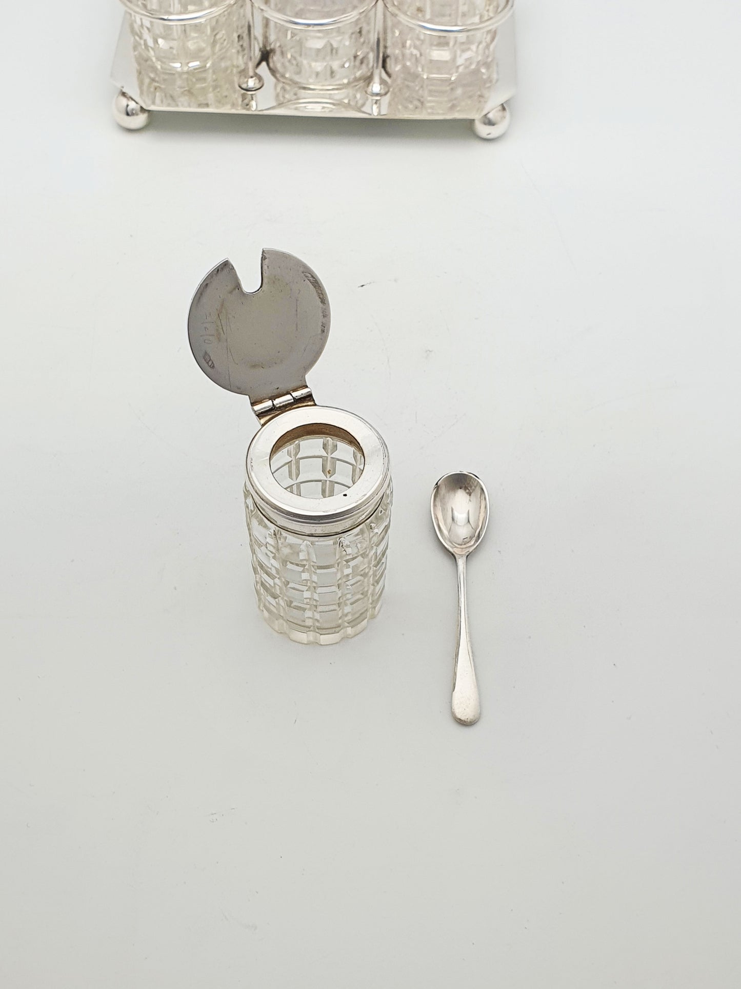 Fabulous Christopher Dresser Style 'Batchelor' 6 Bottle Cruet - circa 1890