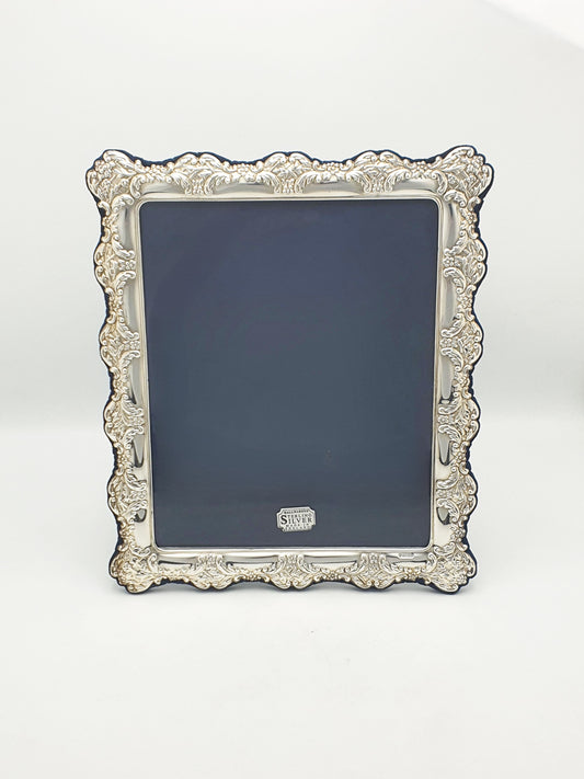 Large Elizabeth II Sterling Silver Rococo Style Photo Frame - 1995