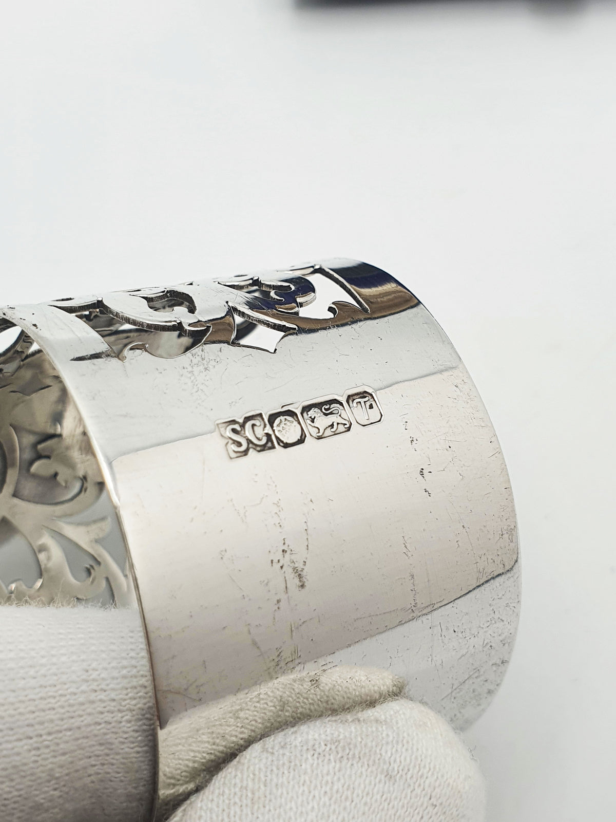 Elizabeth II Sterling Silver Pierced Napkin Ring - 1993
