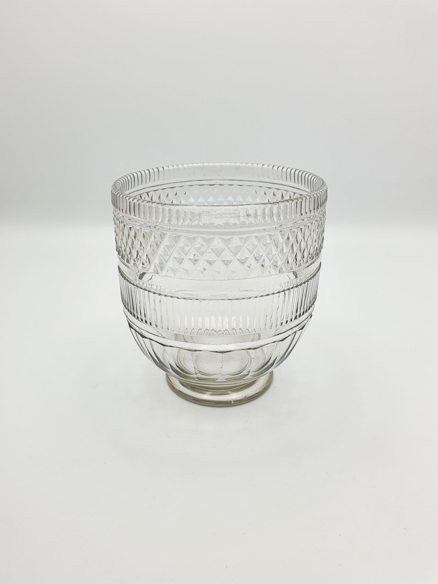 Large Antique Georgian Cut Glass Tea Mixing Bowl – circa 1800
