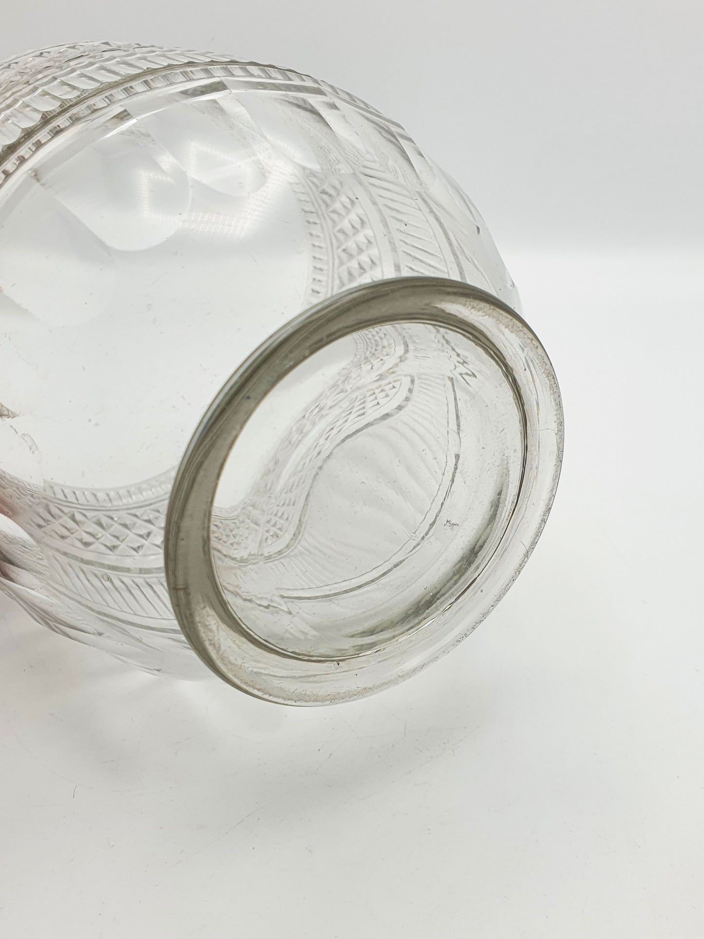 Large Antique Georgian Cut Glass Tea Mixing Bowl – circa 1800