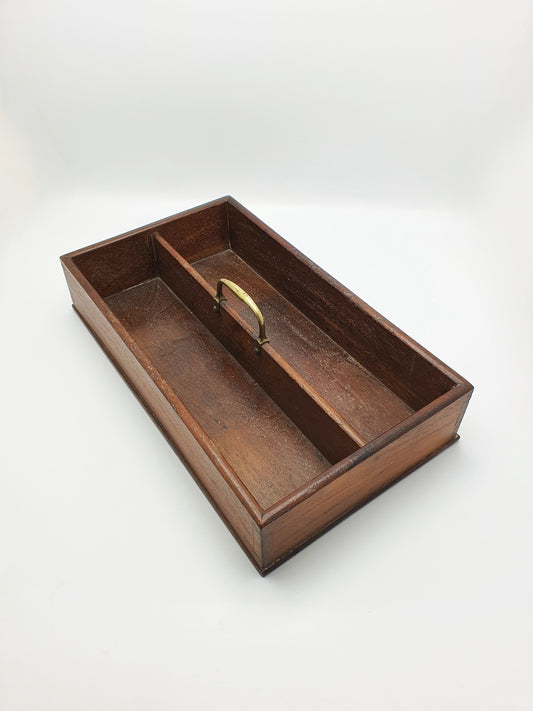 Good Antique Georgian Mahogany Cutlery Tray / Flatware Caddy – circa 1820
