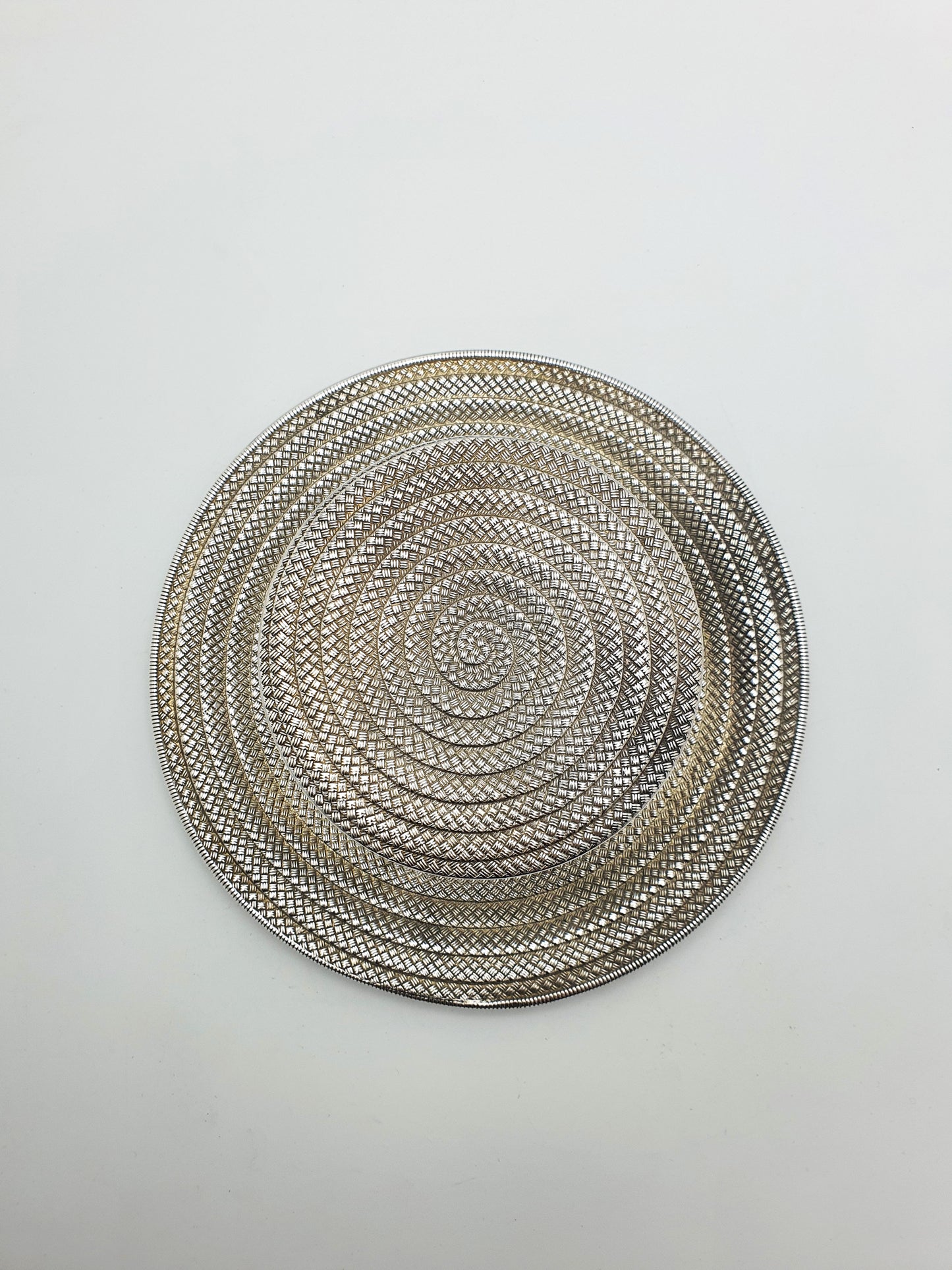 Unusual Antique Novelty Silver-Plated Box in the Form of a Boater Hat – 1881